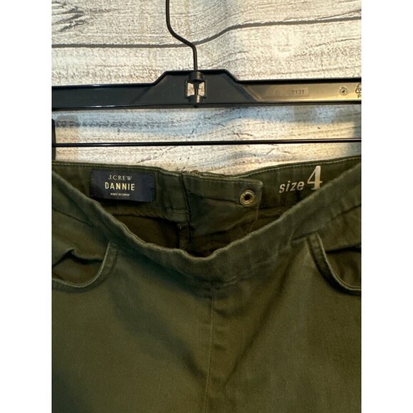 J.Crew Dannie Skinny Fit Olive Green Pants Size 4 - Picture 2 of 3